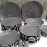 سرویس بشقاب ۲۷پارچ چینی طوسی