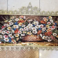 تابلوفرش برنزی طرح گل و گلبرنجی عمده|تابلو فرش|تهران, کیانشهر|دیوار