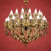 لوستر 22 شعله / طرح تعویض لوستر کهنه برنج با نو