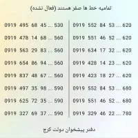 حراج خط هایه ۰۹۱۹ صفر به مدت ۳ روز (دفتر پیشخوان)