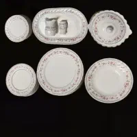 سرویس چینی سپیدار گلدان و کشکول سورمه ای آدم و حوا|ظروف سرو و پذیرایی|تهران, شهران شمالی|دیوار