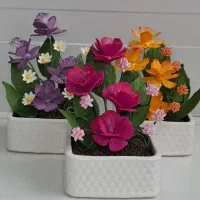 گل دکوری خمیر چینی گل  تزئینی