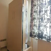 تخت تک نفره تاشو کم جا چوب|تخت و سرویس خواب|قم, عمار یاسر|دیوار