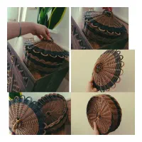 سبد ترح حصیری|صنایع دستی و سایر لوازم تزئینی|سلفچگان, |دیوار