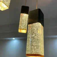 لوستر حباب شیشه ای سقفی|لوستر و چراغ آویز|تهران, پونک|دیوار