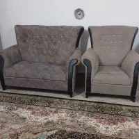مبل هفت نفر با روکش تمیز در حد نو قیمت ده میلیون|مبلمان خانگی و میز عسلی|مهر, |دیوار