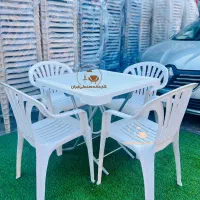 میز و صندلی پلاستیکی طرح شهربانی نهارخوری هیت مسجد