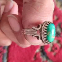 انگشتر نقره فیروزه اصل رکاب خوش دست