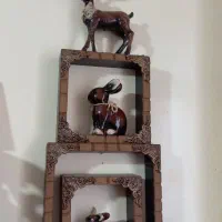 مجسمه واستند چوبی