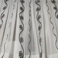 2عدد پرده حریر تمیز و سالم و زیبا