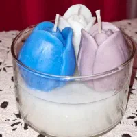 شمع غنچه رز