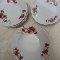ظروف گل سرخ قدیمی