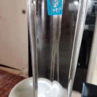 گلدان شیشه ای بلند بامبو