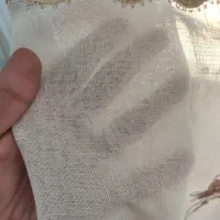 دو عدد پرده حریر مخمل باف سالم|پرده، رانر، رومیزی|بندرعباس, |دیوار