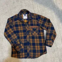 پیراهن پسرانه مخمل کبریتی مارک دار