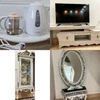 میز تلویزیون، اینه شمعدان، بوفه، چایی ساز