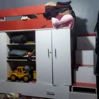 تخت ۲طبقه کمد دار