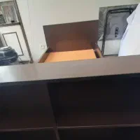 تخت تک نفره MDF طرح کتابخانه‌دار|تخت و سرویس خواب|اصفهان, لاله|دیوار