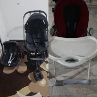 کالسکه و کریر مکسی کوزی اصل و صندلی غذای گودبیبی