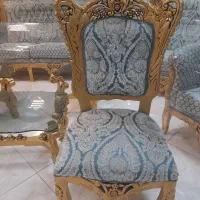 مبل سلطنتی ۹نفره مدل پادشاهی تمام راش پارچه ترک نو|مبلمان خانگی و میز عسلی|زنجان, |دیوار