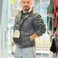 کاپشن چرم باکسی|لباس|تبریز, |دیوار