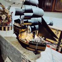 ماکت کشتی دکوراسیون فضای داخلی منزل یا محل کار