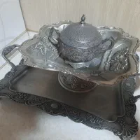 سینی،میوه خوری،قندان .پیوتر