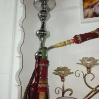 قلیان برنجی آبکاری طلا و کروم|صنایع دستی و سایر لوازم تزئینی|امیرکلا, |دیوار