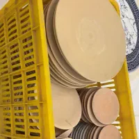 بشقاب سفالی خام