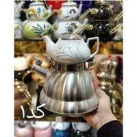 کتری قوری سوتی دالتون استیل طرح سنگ کف چدن