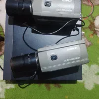 دوعدوربین مداربسته با دستگاه حافظه دوربین