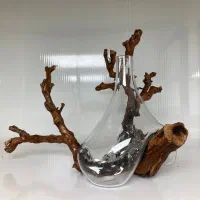 گلدان دفرمه روی چوب