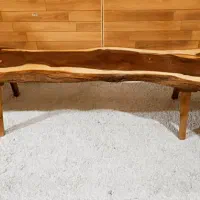 جلو مبلی و عسلی با چوب درختی طبیعی|مبلمان خانگی و میز عسلی|خرمشهر, |دیوار