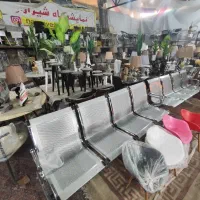 نیمکت چهار نفره تمام فلزی انتظار مدل فرودگاهی