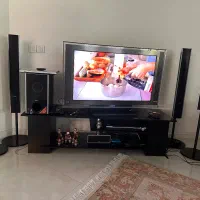 ست کامل تلویزیون سونی ۴۲ اینچ با سیستم صوتی و میز|تلویزیون و پروژکتور|تهران, دزاشیب|دیوار