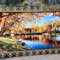 تابلو فرش برنز برنجی شاکر