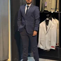 کت شلوار بدون ژیله سرمه ای روشن(شوک پلاس )|لباس|تبریز, |دیوار