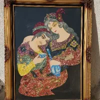 تابلو قاب چوبی کار دست|تابلو، نقاشی، عکس|تهران, سلسبیل جنوبی|دیوار