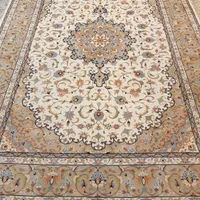 قالی دستباف ۹متری کاشان کرم نقشه لچک‌ترنج جهاد یزد|فرش|تهران, بازار|دیوار