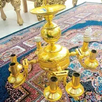 دو عدد لوستر برنجی اصل اصل|لوستر و چراغ آویز|ارومیه, |دیوار