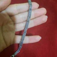 دستبند سیاه قلم نقره اصل