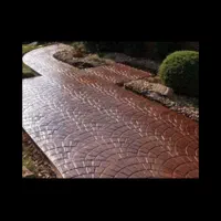 اجرای ماله پروانه و بتن منقش،بتن رنگی