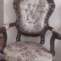 سه عدد مبل تکی سلطنتی چوب گردو