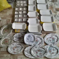 تعدادی وسیله  مرغ خوری و دیس پیاله