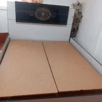 تخت دو نفره با تاج بدون تشک