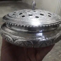 آجیل خوری کهنه نقره اغیار بالا|کلکسیون اشیاء عتیقه|رشت, امین الضرب|دیوار