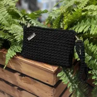 کیف مکرومه ساده وشیک