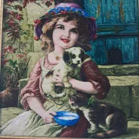 دو عدد تابلو فرش دست باف|تابلو فرش|تهران, استاد معین|دیوار