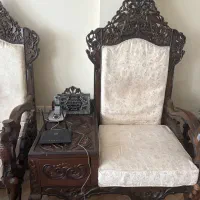 مبل کنده کاری شده استیل ده نفره  کار کرده
