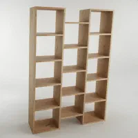 قفسه کتاب و دکوری B04  ام دی اف و چوبی|کتابخانه، شلف، قفسه‌های دیواری|ارومیه, |دیوار